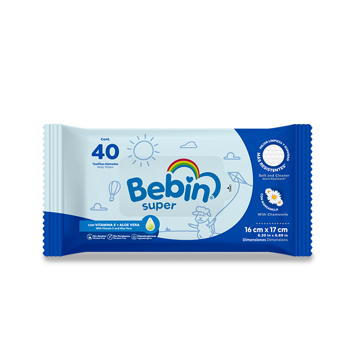 Toallitas Húmedas Bebin Super - 960 piezas