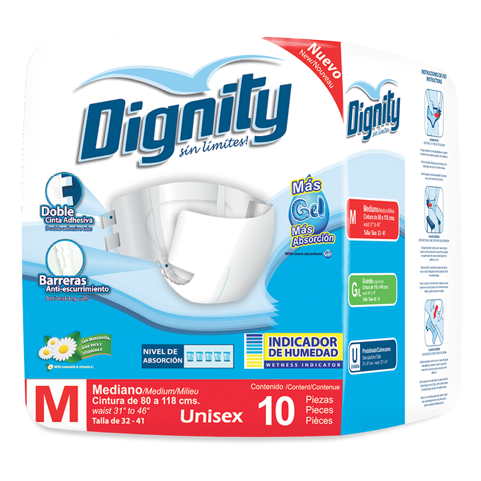 Protector Dignity - Adulto - Mediano - 60 piezas
